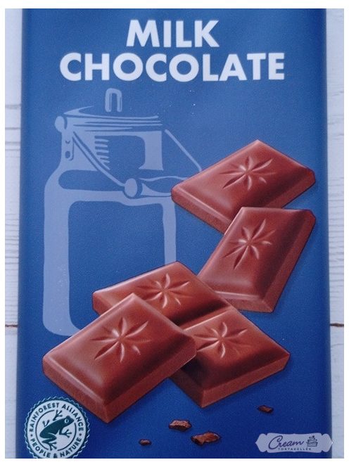 Táblás tejcsokoládé  30 % kakaótartalommal,  100 g