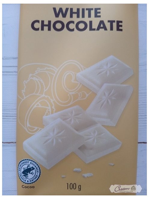 Táblás fehércsokoládé 100 g