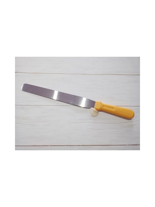 Fém cukrász kenőkés, spatula egyenes  30 cm