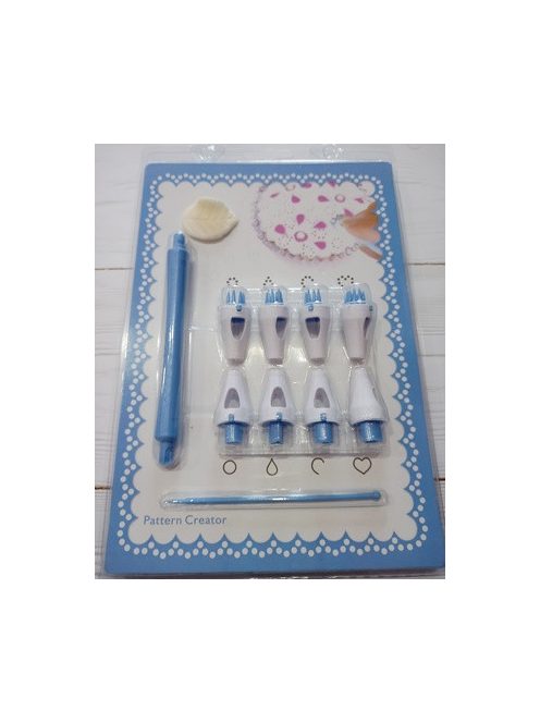 Fondant, marcipán mintázó cserélhető fejrésszel